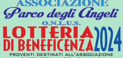 Locandina lotteria di beneficenza Parco degli Angeli Onlus 2024/25